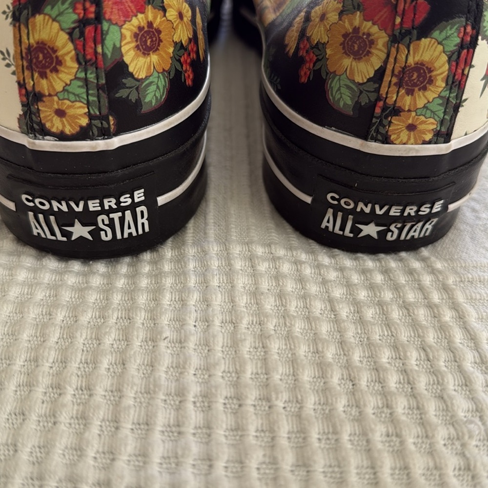 Leather Floral Converse All Star Mary Jane - Picture 3 of 5